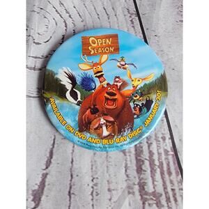 Open Season Pin Button Movie Video Promotional Blu Ray Dvd Collectible Collector